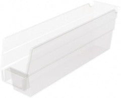 Akro-Mils - 54 Lb. Load Capacity, 11-5/8" Deep, Clear Hopper Shelf Bin - 4" High x 2-3/4" Wide x 11-5/8" Long - All Tool & Supply