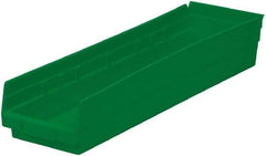 Akro-Mils - 321 Lb. Load Capacity, 23-5/8" Deep, Green Hopper Shelf Bin - 4" High x 6-5/8" Wide x 23-5/8" Long - All Tool & Supply