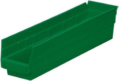 Akro-Mils - 123 Lb. Load Capacity, 17-7/8" Deep, Green Hopper Shelf Bin - 4" High x 4-1/8" Wide x 17-7/8" Long - All Tool & Supply