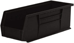 Akro-Mils - 50 Lb. Load Capacity, 14-3/4" Deep, Black Polymer Hopper Stacking Bin - 5" High x 5-1/2" Wide x 14-3/4" Long - All Tool & Supply