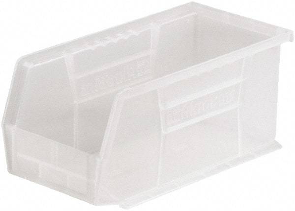 Akro-Mils - 30 Lb. Load Capacity, 10-7/8" Deep, Clear Polymer Hopper Stacking Bin - 5" High x 5-1/2" Wide x 10-7/8" Long - All Tool & Supply