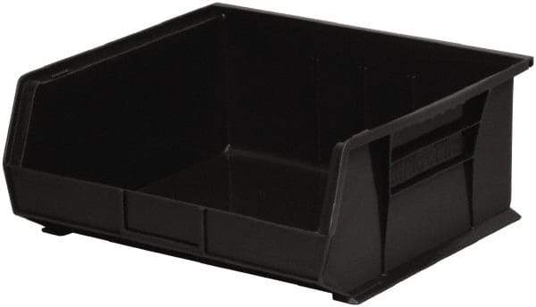 Akro-Mils - 75 Lb. Load Capacity, 14-3/4" Deep, Black Polymer Hopper Stacking Bin - 7" High x 16-1/2" Wide x 14-3/4" Long - All Tool & Supply