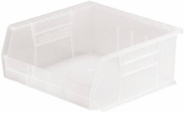 Akro-Mils - 50 Lb. Load Capacity, 10-7/8" Deep, Clear Polymer Hopper Stacking Bin - 5" High x 11" Wide x 10-7/8" Long - All Tool & Supply