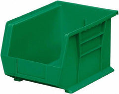 Akro-Mils - 50 Lb. Load Capacity, 10-3/4" Deep, Green Polymer Hopper Stacking Bin - 7" High x 8-1/4" Wide x 10-3/4" Long - All Tool & Supply