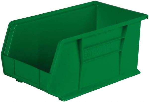 Akro-Mils - 60 Lb. Load Capacity, 14-3/4" Deep, Green Polymer Hopper Stacking Bin - 7" High x 8-1/4" Wide x 14-3/4" Long - All Tool & Supply