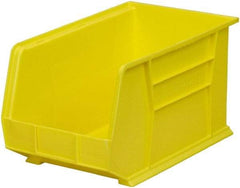 Akro-Mils - 60 Lb. Load Capacity, 18" Deep, Yellow Polymer Hopper Stacking Bin - 10" High x 11" Wide x 18" Long - All Tool & Supply