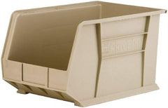 Akro-Mils - 60 Lb. Load Capacity, 18" Deep, Gray Polymer Hopper Stacking Bin - 10" High x 11" Wide x 18" Long - All Tool & Supply