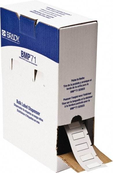 Brady - 1-1/6" Wide x 444" Long, White Heat Shrinkable Polyolefin Heat Shrink Tubing - For BMP61 Labeling System, BMP71 Label Printer, TLS 2200 Thermal Labeling System, TLS-pc Link Thermal Labeling System - All Tool & Supply