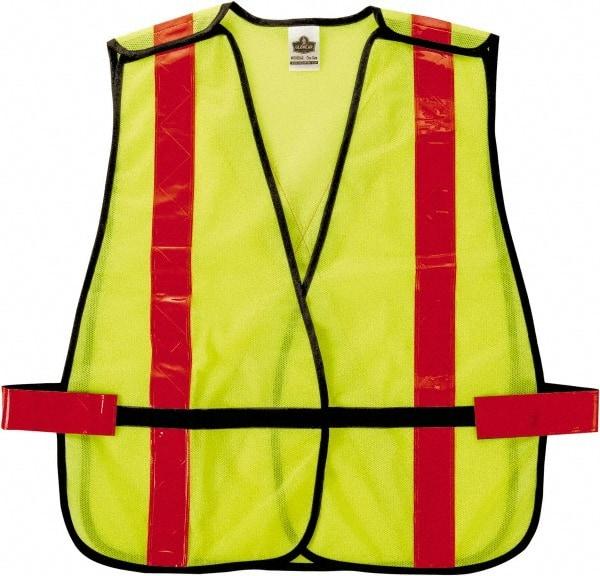 Ergodyne - One Size Fits Most High Visibility Lime Mesh General Purpose Vest - Hook & Loop Closure, Polyester - All Tool & Supply