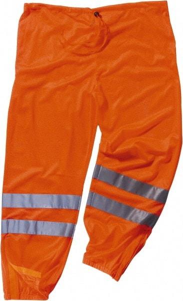 Ergodyne - Size L/XL Polyester High-Visibility Pants - Drawstring Closure, No Pockets, 44" Waist, 35" Inseam, Orange - All Tool & Supply