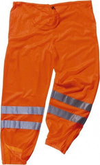 Ergodyne - Size S/M Polyester High-Visibility Pants - Drawstring Closure, No Pockets, 39" Waist, 34" Inseam, Orange - All Tool & Supply