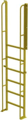 TRI-ARC - 112" 7 Step Configurable Crossover Ladder - 90° Incline, 1,000 Lb Capacity, 70" Platform Height, 30" Base Width x 15" Base Depth, Perforated Tread - All Tool & Supply