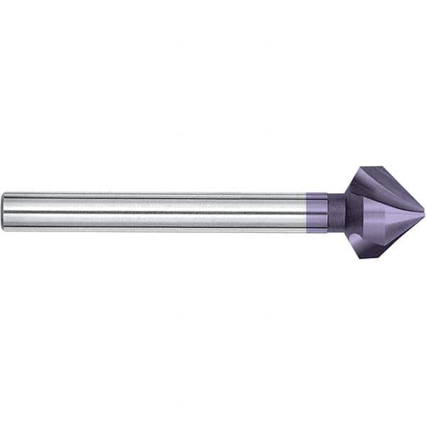 Magafor - 8.3mm Head Diam, 5/16" Shank Diam, 90° Cobalt Countersink - 3-3/8" OAL, Single End, Straight Shank, Right Hand Cut - All Tool & Supply