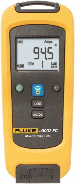 Fluke - FLK-A3002 FC, CAT IV, CAT III, Digital True RMS Wireless Clamp Meter with Clamp On Jaws - 600 AC Amps, 1000 DC Amps, Measures Current - All Tool & Supply