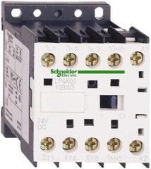 Schneider Electric - 3 Pole, 48 Coil VDC, 6 Amp at 440 VAC, Nonreversible IEC Contactor - BS 5424, CSA, IEC 60947, NF C 63-110, RoHS Compliant, UL Listed, VDE 0660 - All Tool & Supply