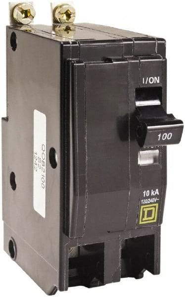 Square D - 125 Amp, 240 VAC, 2 Pole, Bolt On Miniature Circuit Breaker - 4-2/0 AWG - All Tool & Supply