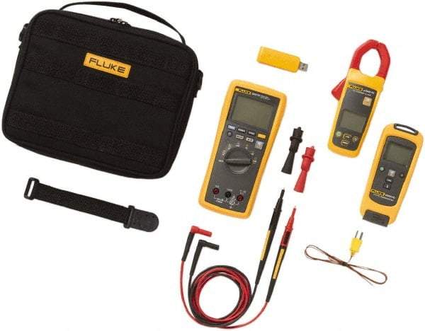 Fluke - 7 Piece, FC Series Wireless Multimeter Kit - 1,000 Volt Max, LCD Display - All Tool & Supply