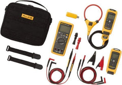 Fluke - 9 Piece, FC Series Wireless Multimeter Kit - 1,000 Volt Max, LCD Display - All Tool & Supply