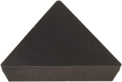 Hertel - TPU321 1 Grade HC1250T Carbide Turning Insert - Proprietary Finish, 60° Triangle, 3/8" Inscr Circle, 1/8" Thick, 1/64" Corner Radius - All Tool & Supply