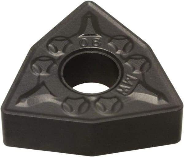 Hertel - WNMG332 LW Grade HC1150T Carbide Turning Insert - 80° Trigon, 3/8" Inscr Circle, 3/16" Thick, 1/32" Corner Radius - All Tool & Supply