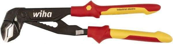 Wiha - 10" OAL, 2" Max Capacity, Water Pump Tongue & Groove Pliers - Straight Straight, Soft Grip Handles - All Tool & Supply