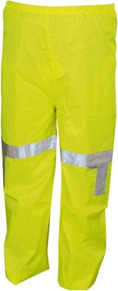 MCR Safety - Size XL, High Visibility Lime, Rain Pants - No Pockets - All Tool & Supply