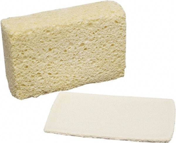 Ability One - 5-3/4" Long x 1-3/4" Wide x 1" Thick Scouring Sponge - Nonabrasive, Tan - All Tool & Supply