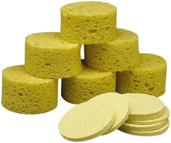 Ability One - 1-3/8" Long x 1" Wide x 1" Thick Scouring Sponge - Non-Abrasive, Tan - All Tool & Supply