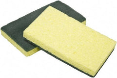 Ability One - 3-1/4" Long x 1/2" Wide x 1" Thick Scouring Sponge - Nonabrasive, Yellow/Green - All Tool & Supply