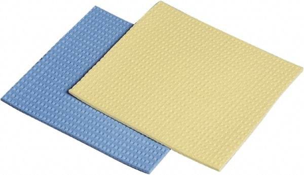 Ability One - 5" Long x 1/2" Wide x 1" Thick Scouring Sponge - Nonabrasive, Blue/Yellow - All Tool & Supply