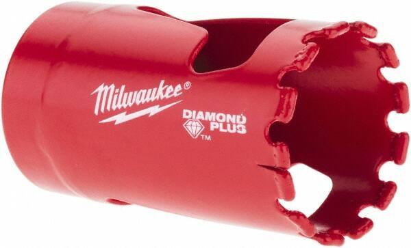 Milwaukee Tool - 1-1/8" Diam, 1-1/2" Cutting Depth, Hole Saw - Diamond Grit Saw, Continuous Edge - All Tool & Supply