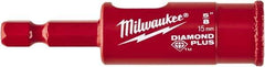 Milwaukee Tool - 5/8" Diam, 1-1/2" Cutting Depth, Hole Saw - Diamond Grit Saw, Continuous Edge - All Tool & Supply