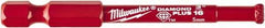 Milwaukee Tool - 3/16" Diam, 1-1/2" Cutting Depth, Hole Saw - Diamond Grit Saw, Continuous Edge - All Tool & Supply