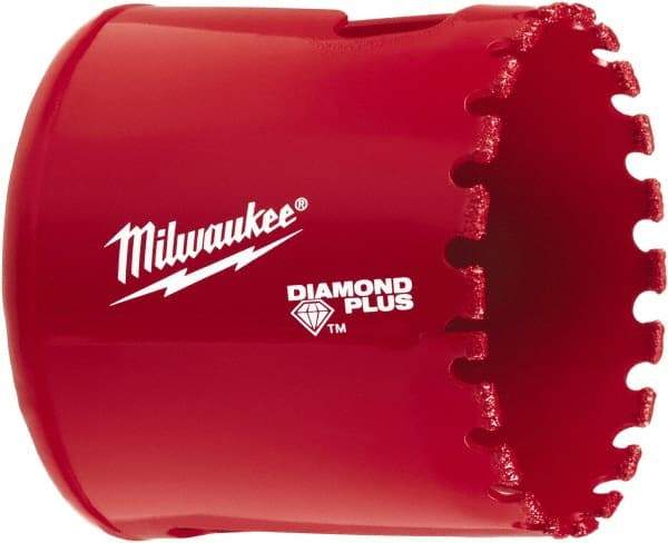 Milwaukee Tool - 2" Diam, 1-1/2" Cutting Depth, Hole Saw - Diamond Grit Saw, Continuous Edge - All Tool & Supply