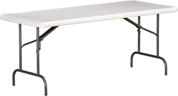 Ability One - 30" Long x 72" Wide x 29" High, Rectangular Folding Table - Platinum - All Tool & Supply