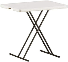 Ability One - 30" Long x 20" Wide x 25" High, Rectangular Folding Table - Platinum - All Tool & Supply