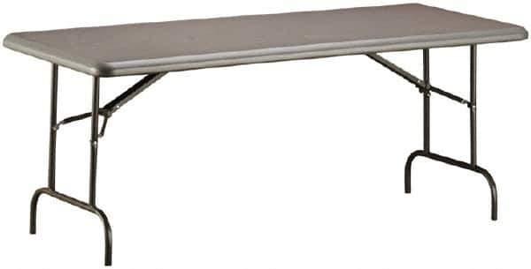 Ability One - 72" Long x 30" Wide x 29" High, Rectangular Folding Table - Charcoal - All Tool & Supply