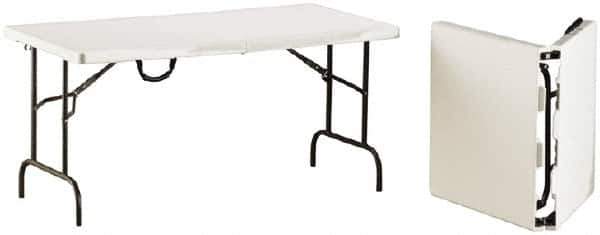 Ability One - 60" Long x 30" Wide x 29" High, Rectangular Folding Table - Platinum - All Tool & Supply