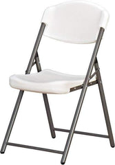 Ability One - 18-3/8" Wide x 5-1/4" Deep x 14-1/2" High, Plastic & Steel Standard Folding Chair - Platinum - All Tool & Supply