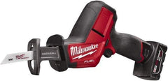 Milwaukee Tool - 12V, 0 to 3,000 SPM, Cordless Reciprocating Saw - 5/8" Stroke Length, 12" Saw Length, 1 Lithium-Ion Battery Included - All Tool & Supply