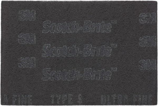 3M - Ultra Fine Grade, Silicon Carbide Hand Pad - Gray, 6" Wide x 9" Long, Nonwoven - All Tool & Supply