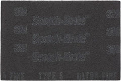 3M - Ultra Fine Grade, Silicon Carbide Hand Pad - Gray, 6" Wide x 9" Long, Nonwoven - All Tool & Supply