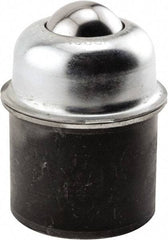 Hudson Bearing - 1-1/2 Inch Diameter, Round, Stainless Steel Ball Transfer - 3 Inch Overall Diameter, 1.8125 Inch Mount Height, 250 Lb. Capacity - All Tool & Supply