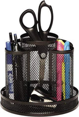 Rolodex - Black Desk Top Organizer - Mesh Metal - All Tool & Supply