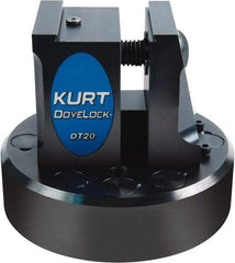 Kurt - 2" Jaw Width, 3-3/4" High x 4.47" Long x 4-15/32" Wide Dovetail Vise - For Use with 4 & 5 Axis Workholding Systems - All Tool & Supply