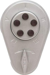 Kaba Access - 1-3/8 to 1-1/2" Door Thickness, Zamak Finish, Push Button Deadbolt - All Tool & Supply