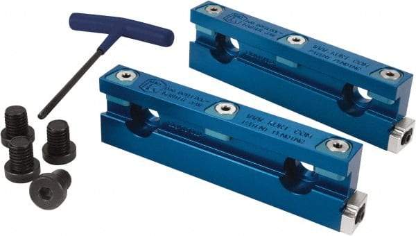 Kurt - 6" Jaw Width, 43.82mm Jaw Height, 0.775" Jaw Thickness, Quick Change Jaw System Vise Jaw Sets - Aluminum, Bolt-On, 2 Jaws, Soft Jaws - All Tool & Supply