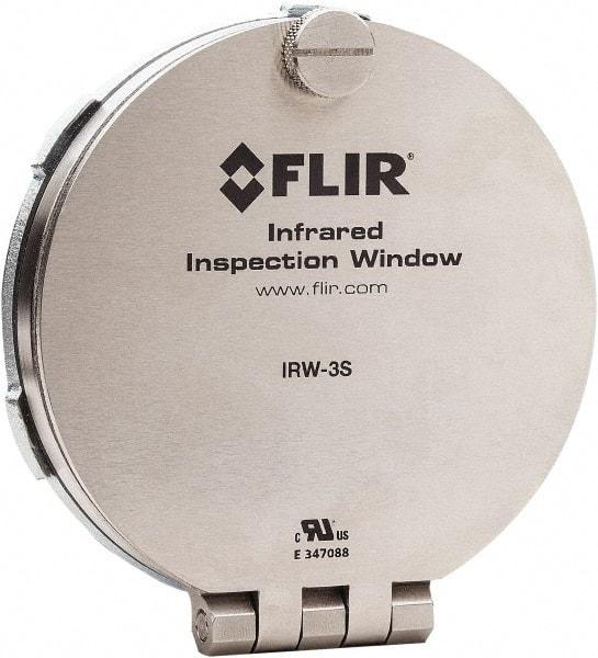 FLIR - 75mm (2.95\x94) Diam, Infrared Viewing Window - 2mm (0.08") Thickness, Use with Thermal Imagers - All Tool & Supply