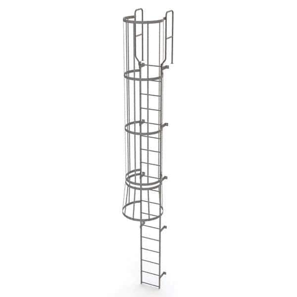 TRI-ARC - Rolling & Wall Mounted Ladders & Platforms Type: Fixed Ladder Style: Safety Cage - All Tool & Supply