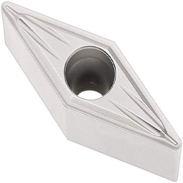 Seco - VBMT333 MF2 Grade TP2501 Carbide Turning Insert - Al2O3 Finish, 35° Diamond, 3/8" Inscr Circle, 3/16" Thick, 3/64" Corner Radius - All Tool & Supply